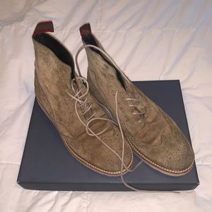 Wallin & Bros/ Nordstrom suede tan brogue shoes